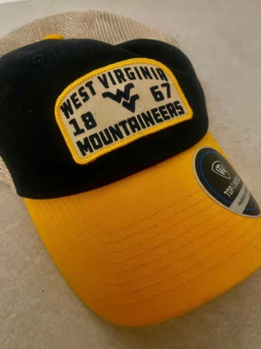WV MOUNTAINEERS 1867 Baseball Cap New with Tags from JC PENNY Top of the World